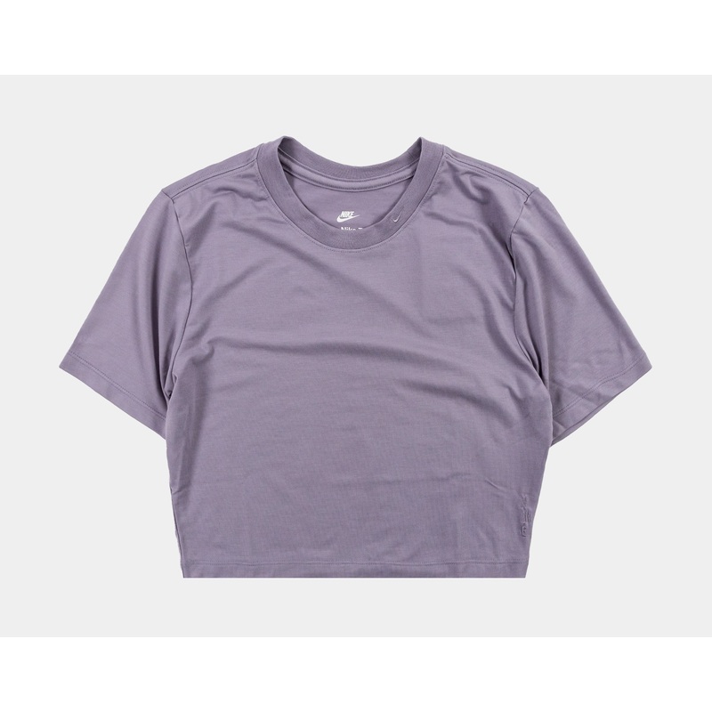 NSW Essential Crop Womens Short Sleeve Shirt (Purple)