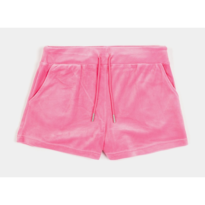 OG Bling Velour Womens Shorts (Pink)