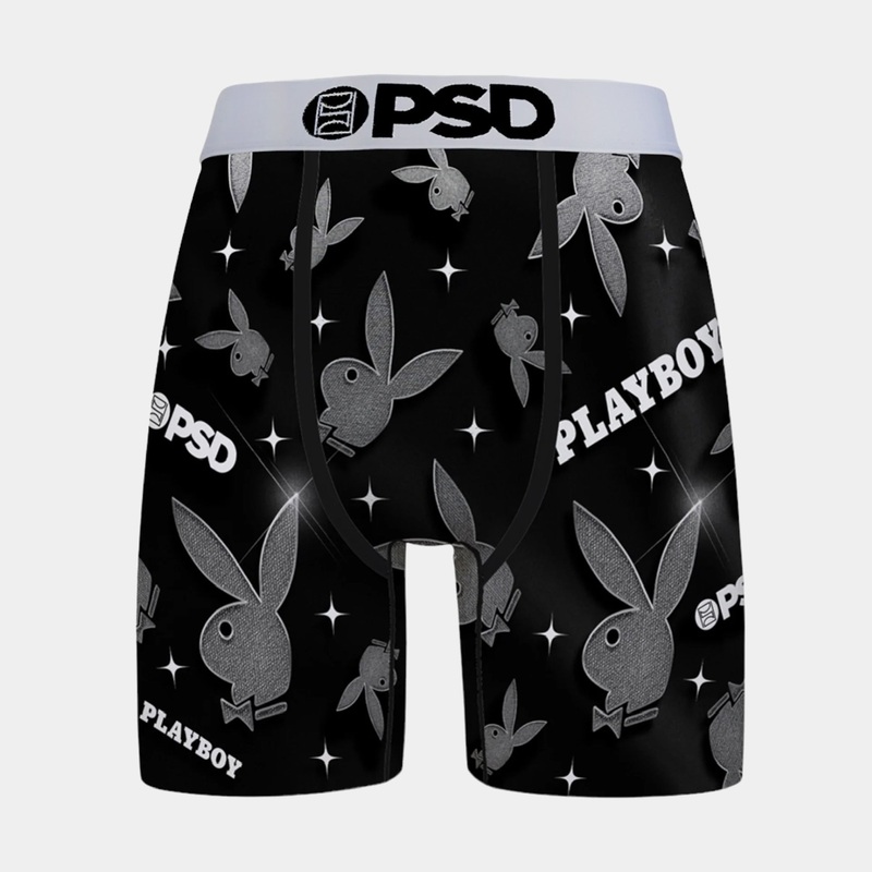 Playboy Stones Mens Boxer (Black/Grey) Free Shipping