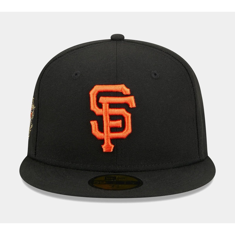 San Francisco Giants Laurel Side Patch 59FIFTY Mens Hat (Black)