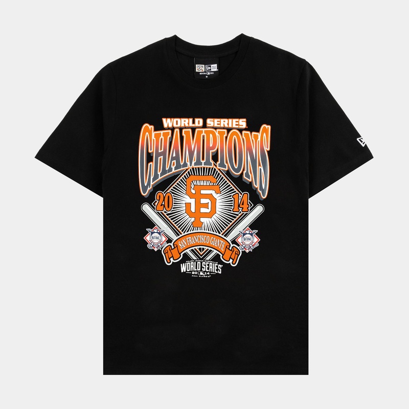 San Francisco Giants World Series Mens Short Sleeve Shirt (Black)