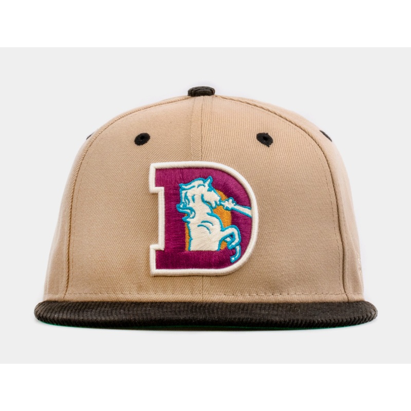 SP Exclusive Desert Sky Denver Broncos 59Fifty Mens Fitted Hat (Beige/Black)
