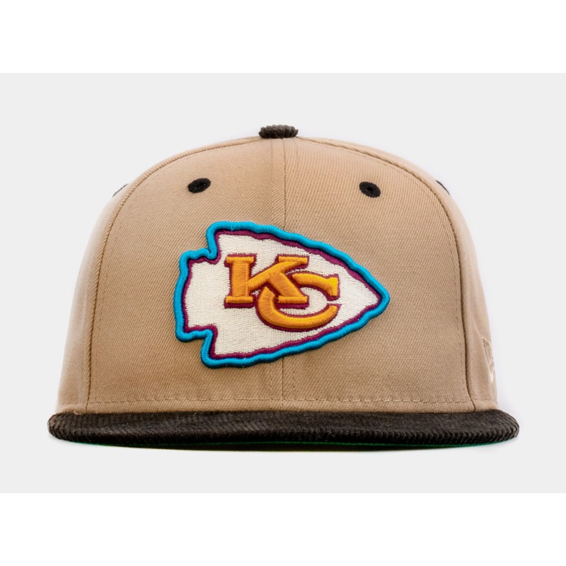 SP Exclusive Desert Sky Kansas City Chiefs 59Fifty Mens Fitted Hat (Beige/Black)