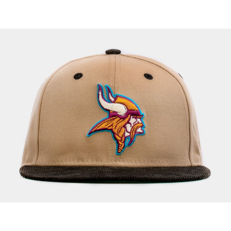 SP Exclusive Desert Sky Minnesota Vikings 59Fifty Mens Fitted Hat (Beige/Black)