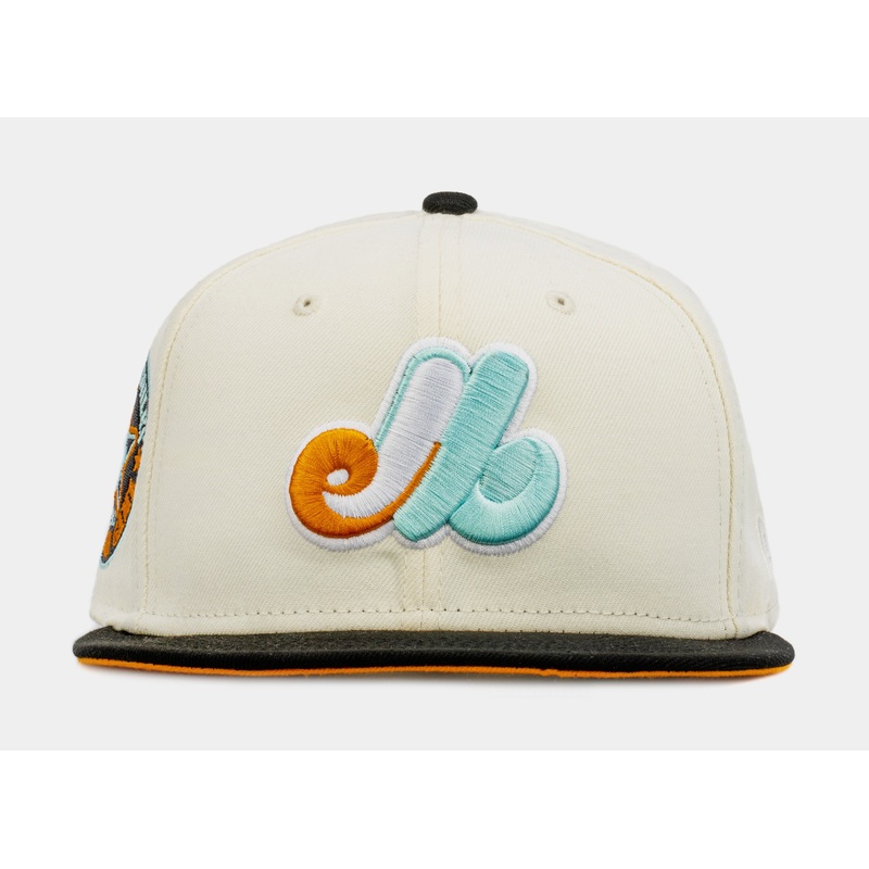 SP Exclusive Reverse Dreams Montreal Expos 59Fifty Mens Fitted Hat (Beige/Black)