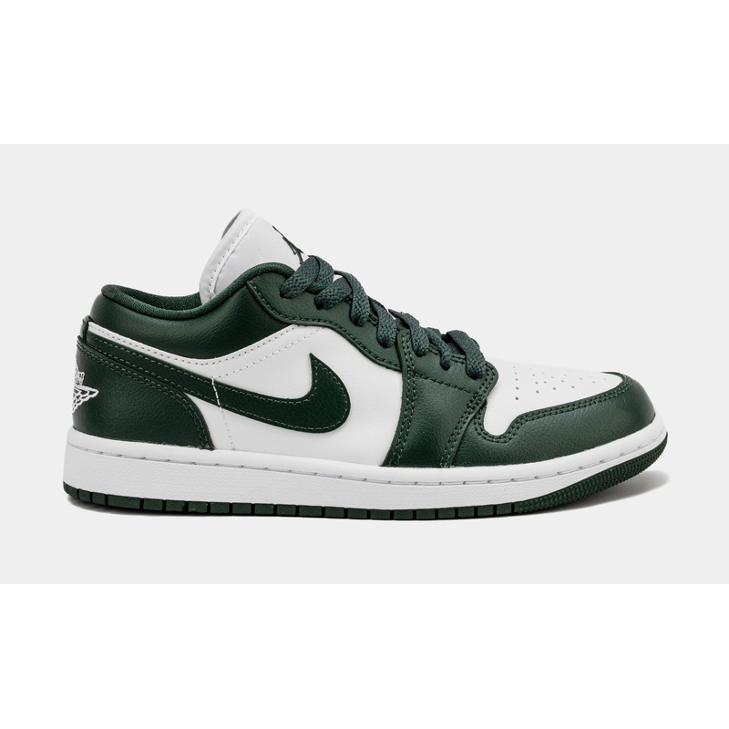Air Jordan 1 Low Galactic Jade Womens Lifestyle Shoes (White/Galactic Jade)