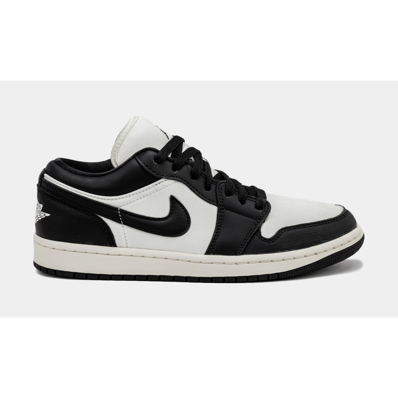 Air Jordan 1 Retro Low Vintage Panda Womens Lifestyle Shoes (Black/Sail)