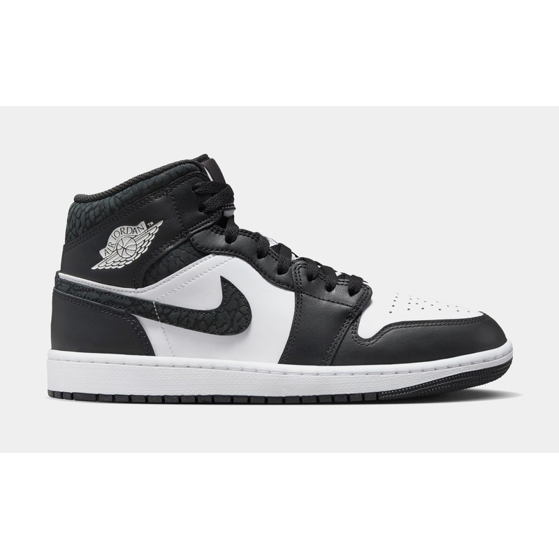 Air Jordan 1 Retro Mid SE Off Noir Mens Lifestyle Shoes (Off Noir/White)