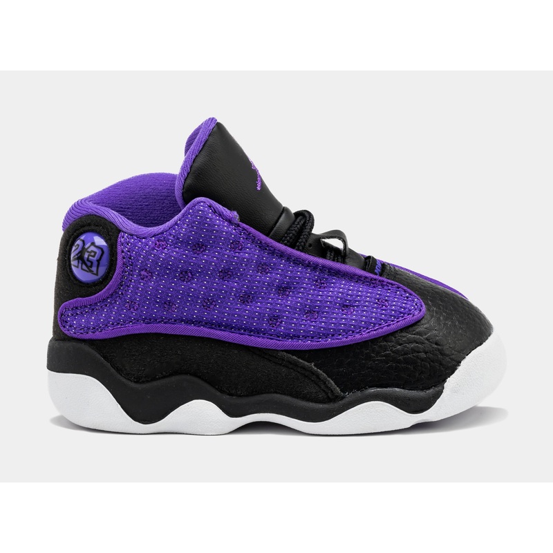 Air Jordan 13 Retro Purple Venom Infant Toddler Lifestyle Shoes (Black/Purple)