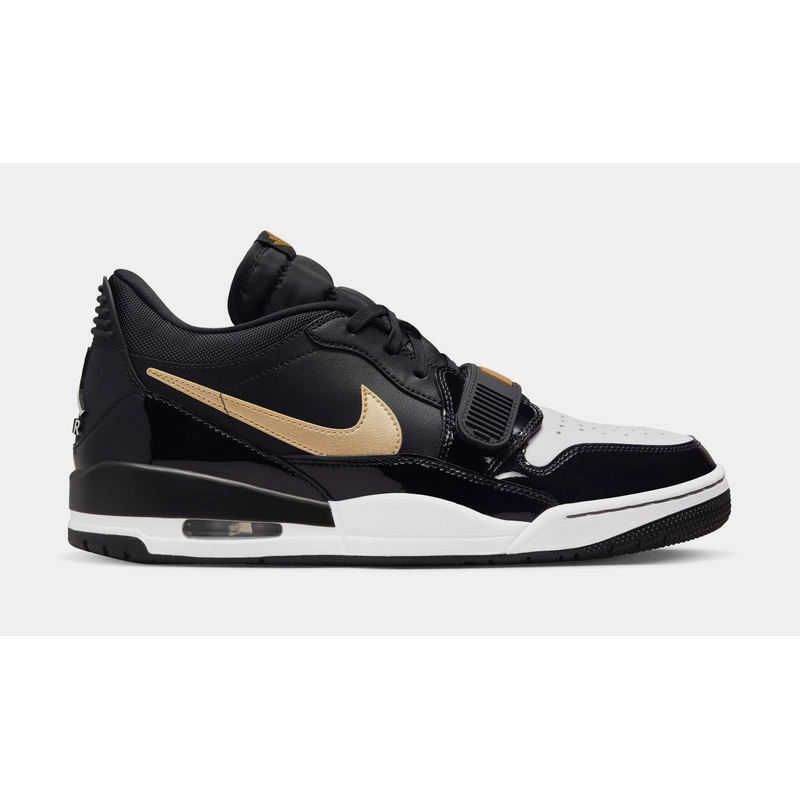 Air Jordan Legacy 312 Low Mens Basketball Shoes (Black/White/Metallic Gold)