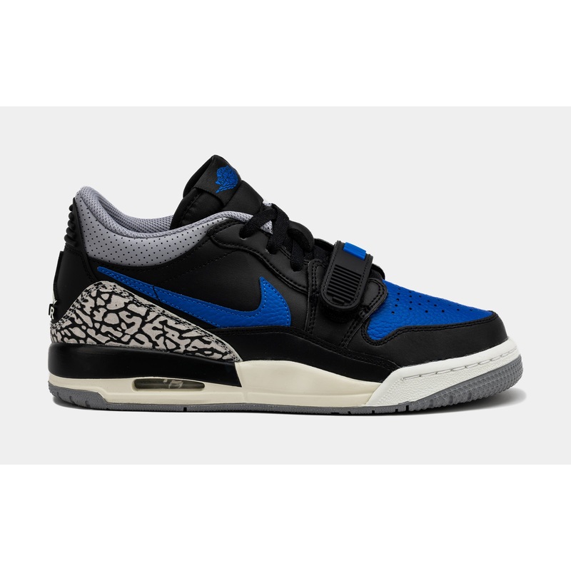 Air Jordan Legacy 312 Low Royal Blue Grade School Basketball Shoes (Black/White/Cement Grey/Game Royal)