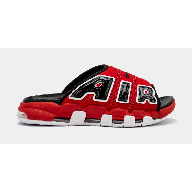 Air More Uptempo Slides Mens Sandals (Red/Black)
