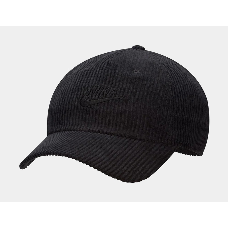 Club Corduroy Strapback Mens Hat (Black)