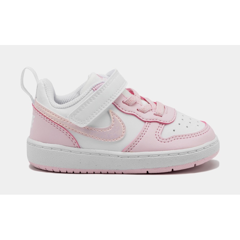 Court Borough Low Recraft Infant Toddler Lifestyle Shoes (White/Pink)
