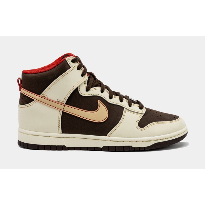 Dunk High SE Baroque Brown Mens Lifestyle Shoes (Baroque Brown/Sesame/Coconut Milk/Mystic Red)