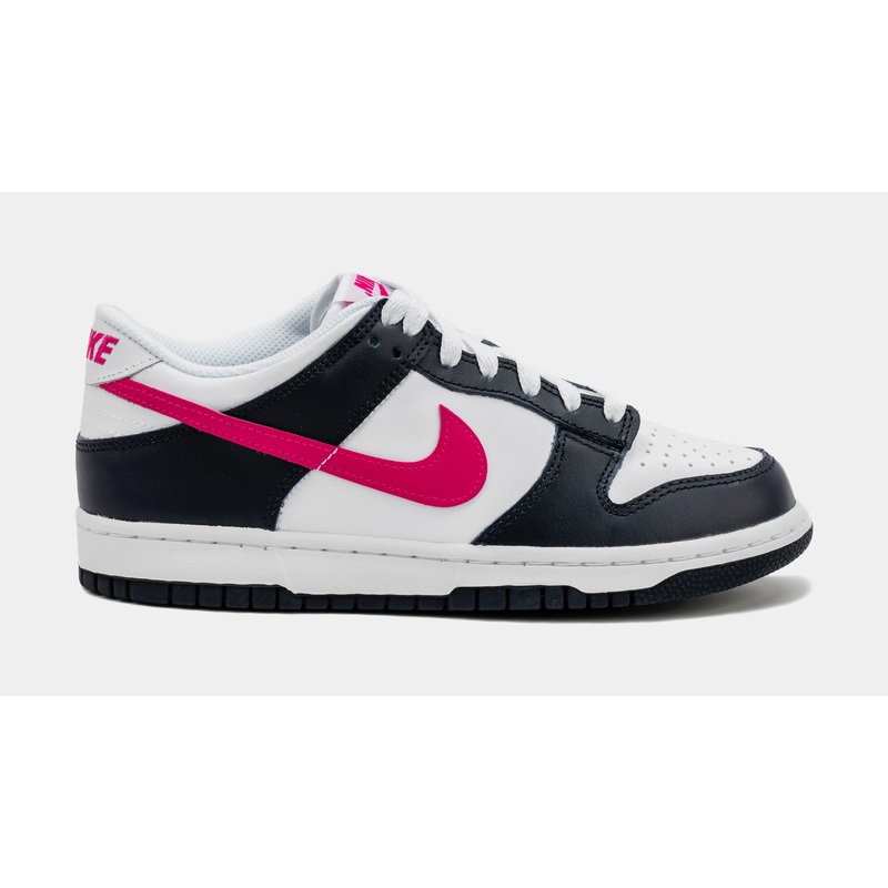 Dunk Low Dark Obsidian Fierce Pink Grade School Lifestyle Shoes (Dark Obsidian/Fierce Pink)