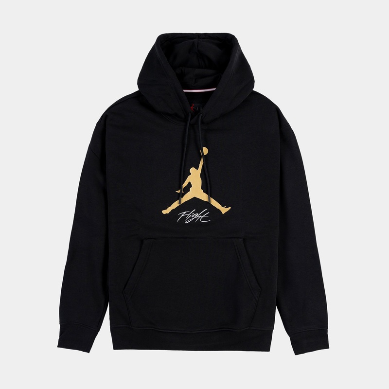 Essentials Fleece Baseline Mens Hoodie (Black/Gold)
