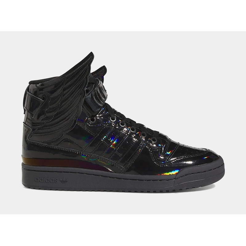 Jeremy Scott Forum Hi Wings 4.0 Black Opal Mens Lifestyle Shoes (Black)