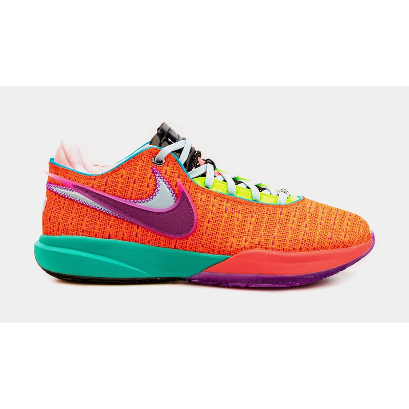 LeBron 20 Total Orange Mens Basketball Shoes (Orange/Purple)