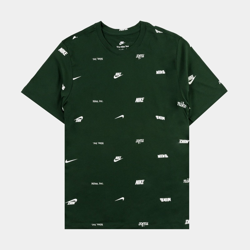 NSW Club+ AOP Mens Short Sleeve Shirt (Green)