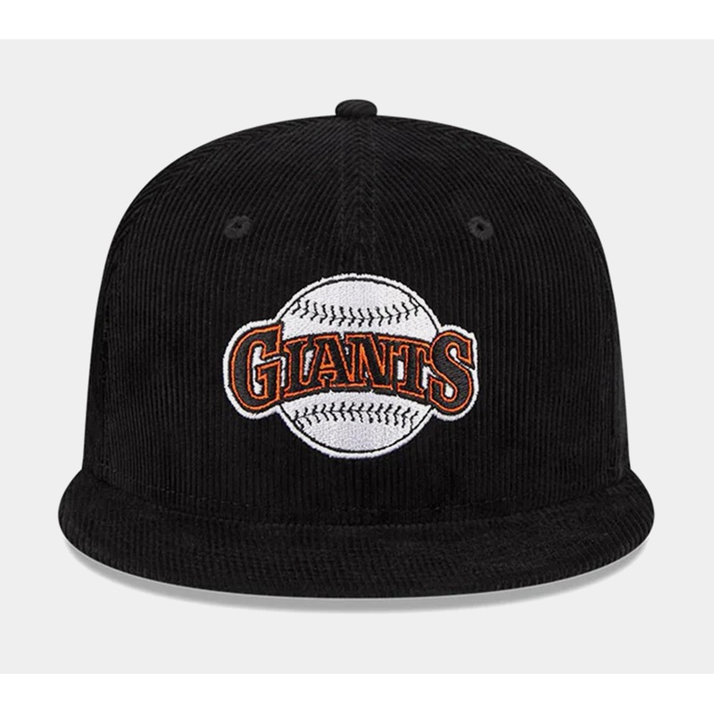 San Francisco Giants Throwback Corduroy 59FIFTY Mens Hat (Black)
