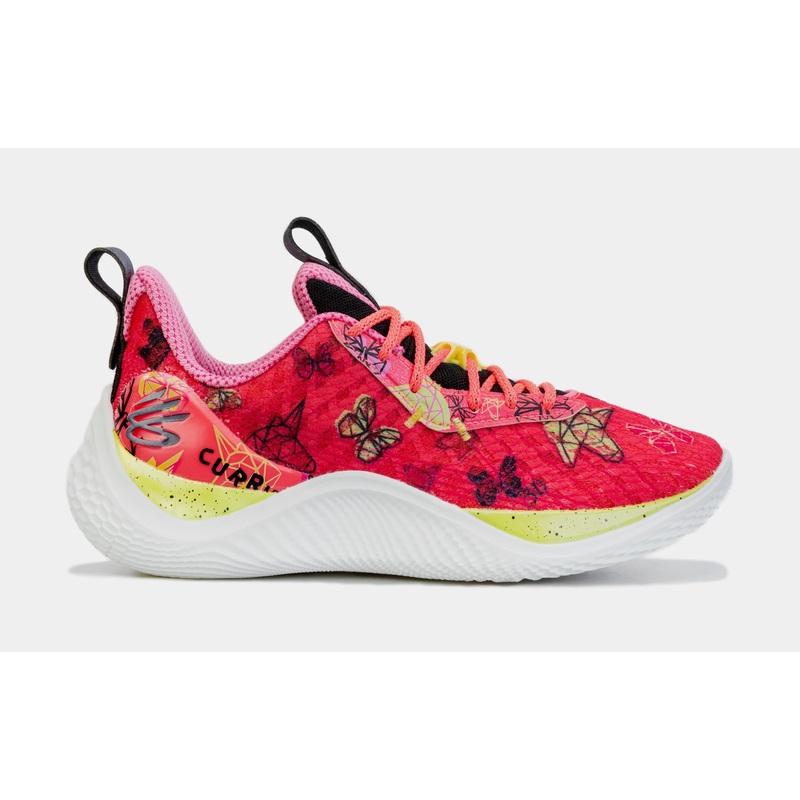 Curry 10 Girl Dad Grade School Lifestyle Shoes (Pink)