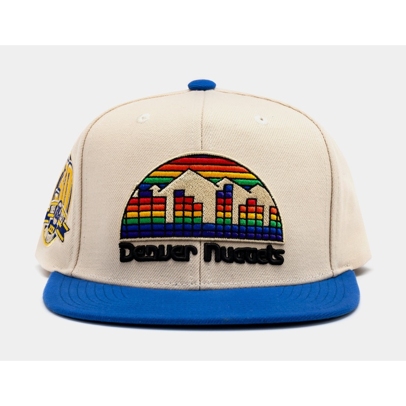 Exclusive 30th Anniversary Denver Nuggets Snapback Mens Hat (Blue/Beige)