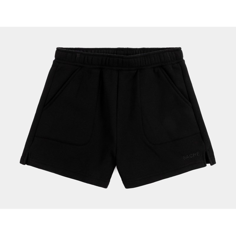 Leila Fleece Womens Shorts (Black)
