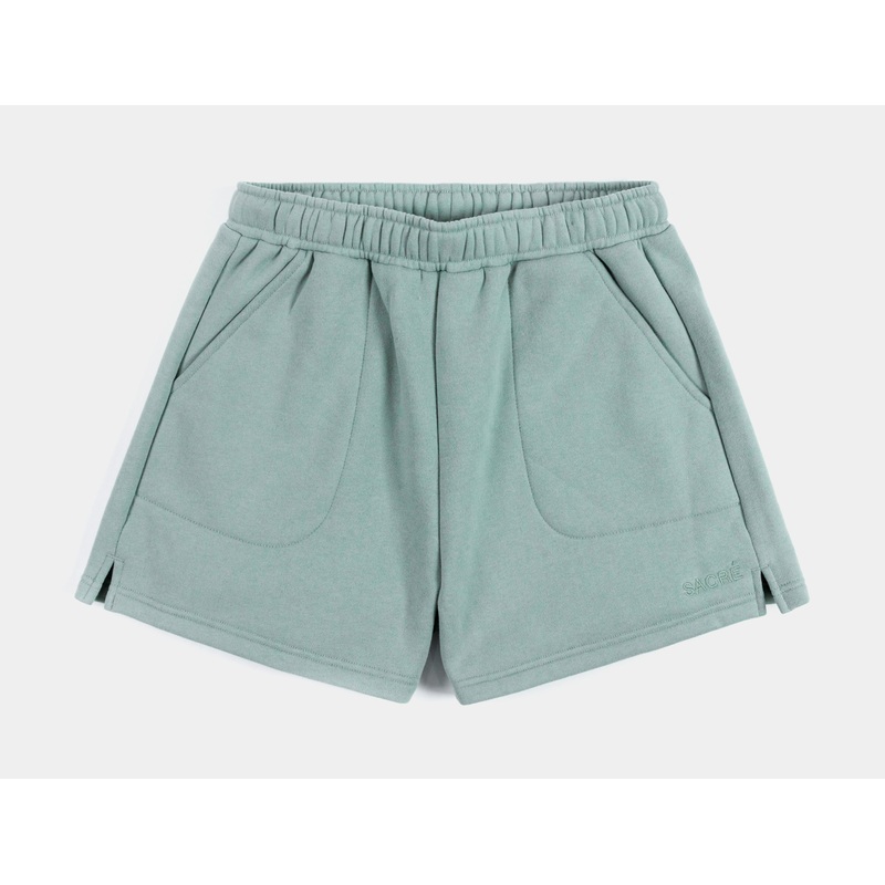 Leila Fleece Womens Shorts (Sage)
