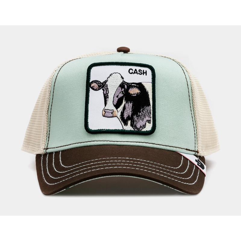 MV Bovine Mens Trucker Hat (Blue/Brown)