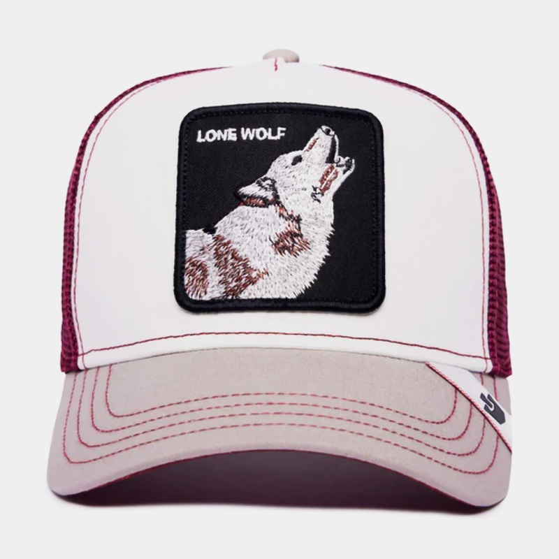 MV Howler Trucker Mens Hat (White/Red)
