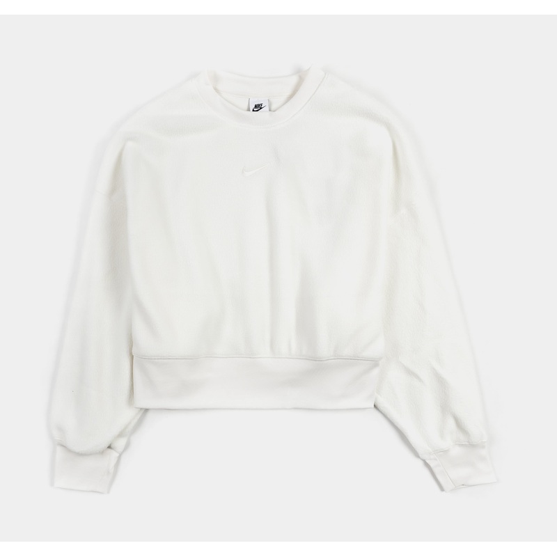 NSW Plush Mod Cropped Womens Crewneck (Beige)