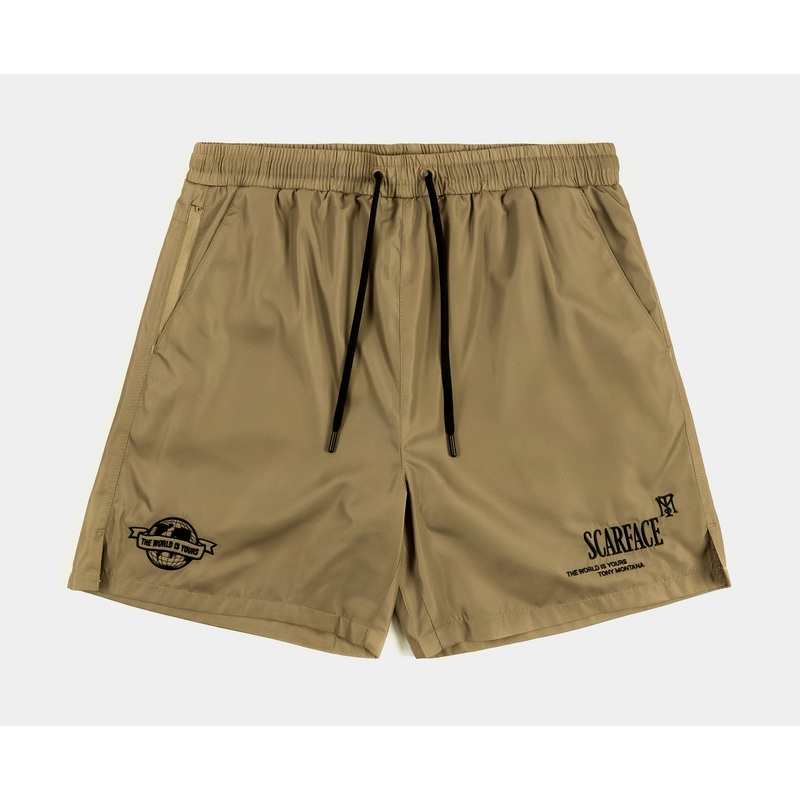 SP x Scarface Hybrid Mens Shorts (Brown)