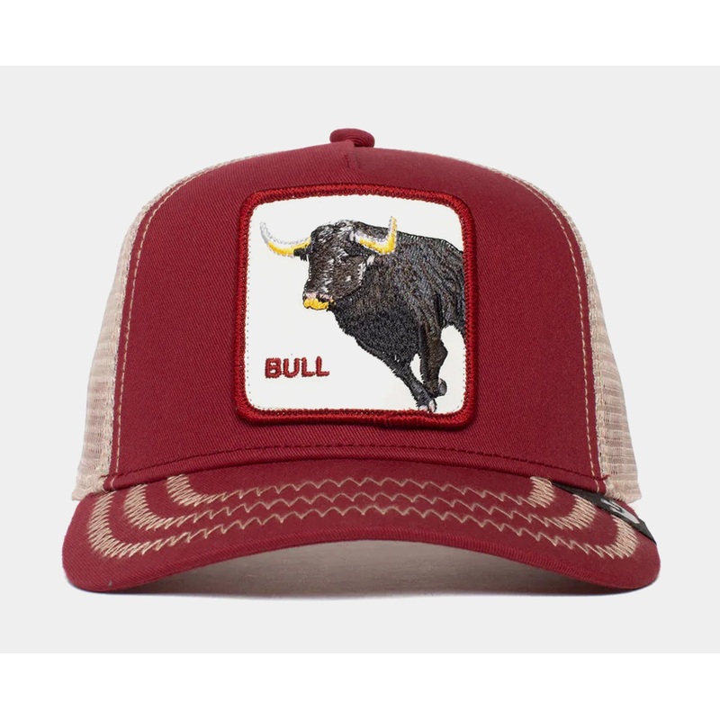The Bull Trucker Mens Hat (Red)