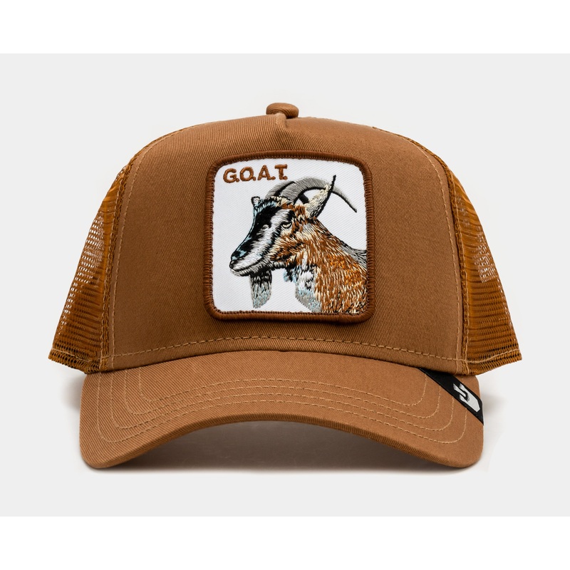 The Goat 14×14 Trucker Mens Hat (Brown)