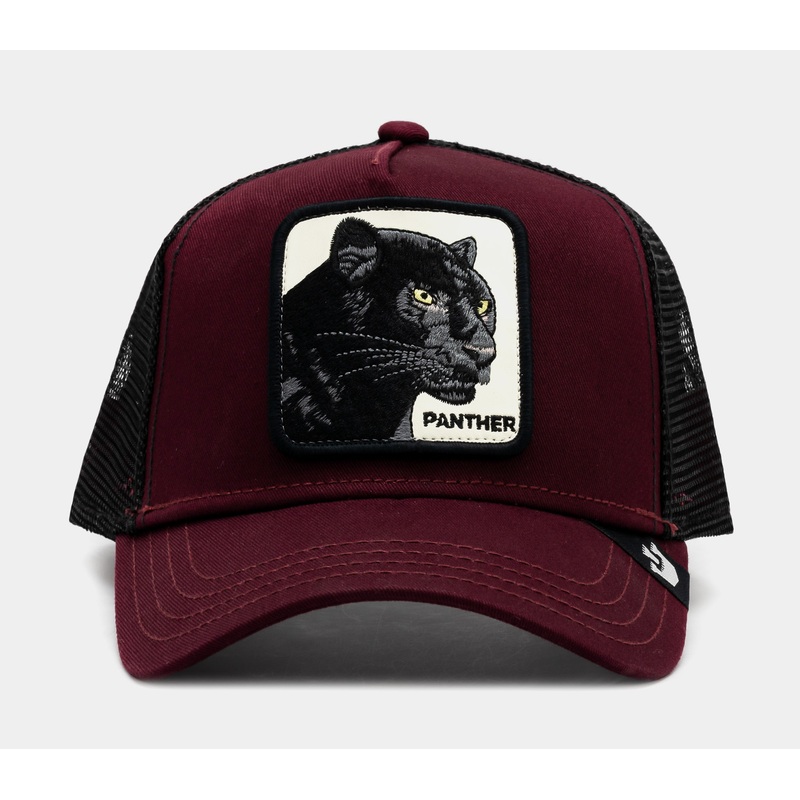 The Panther 14×14 Trucker Mens Hat (Maroon/Black)