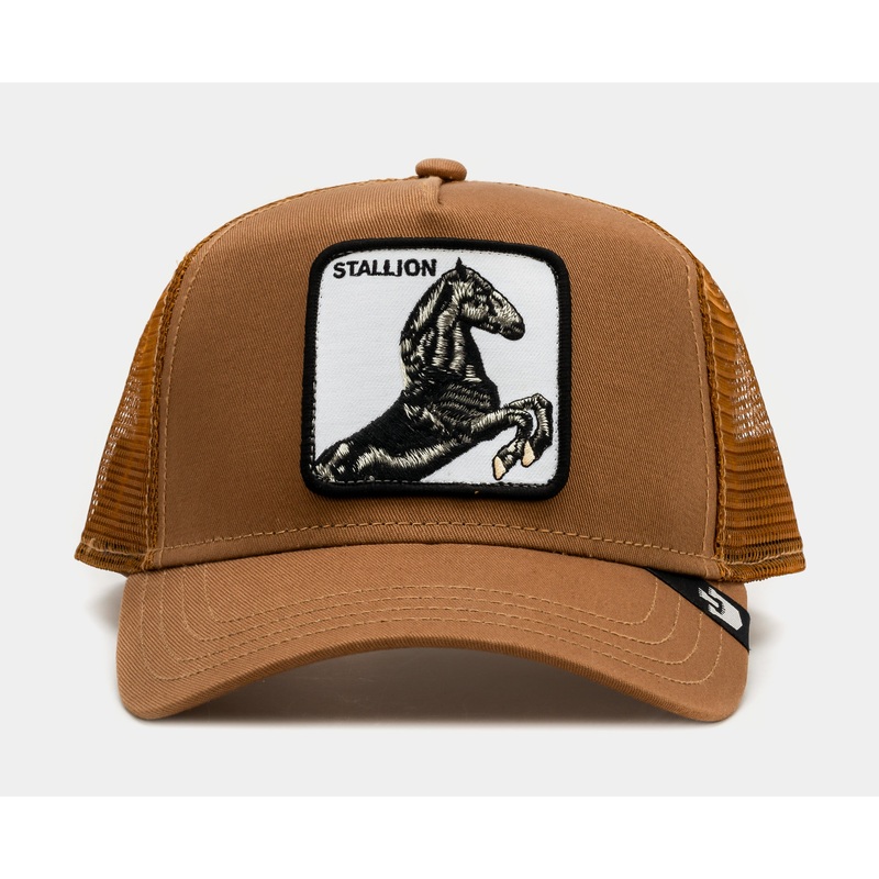 The Stallion 14×14 Trucker Mens Hat (Brown)