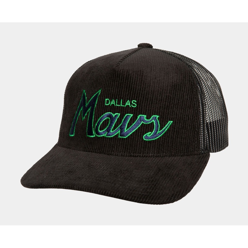 Times Up Dallas Mavericks Trucker Mens Hat (Black/Blue)