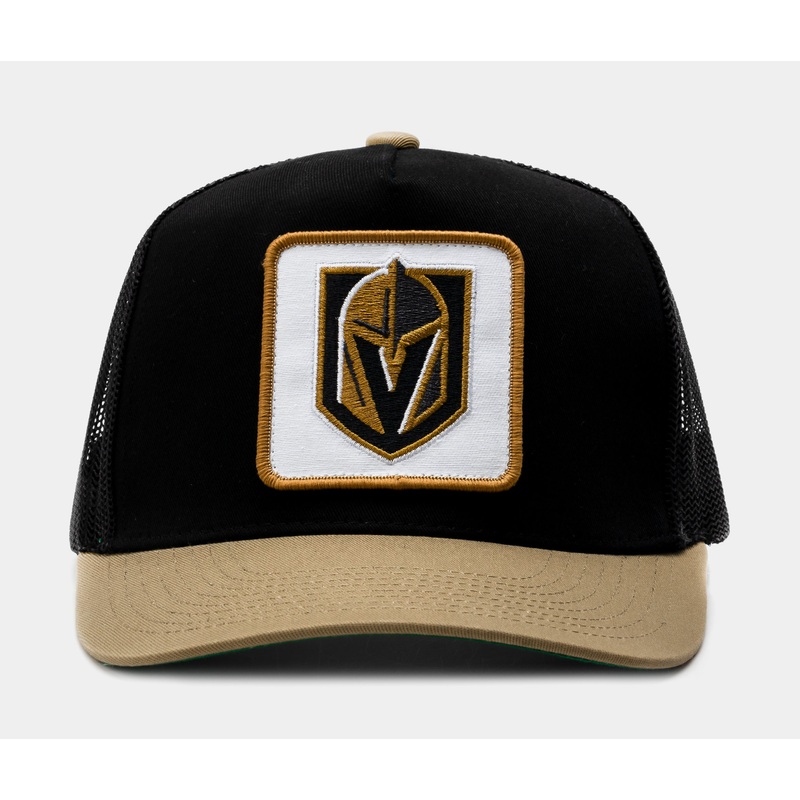 Truck It Las Vegas Golden Knights Trucker Mens Hat (Black/Gold)