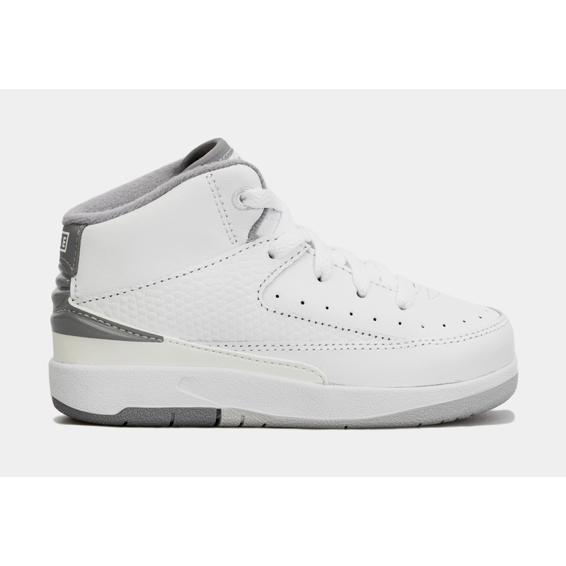 Air Jordan 2 Retro Cement Grey Infant Toddler Lifestyle Shoes (Grey/White)