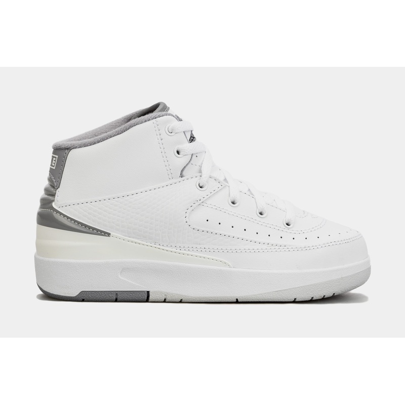 Air Jordan 2 Retro Cement Grey Preschool Lifestyle Shoes (Grey/White)