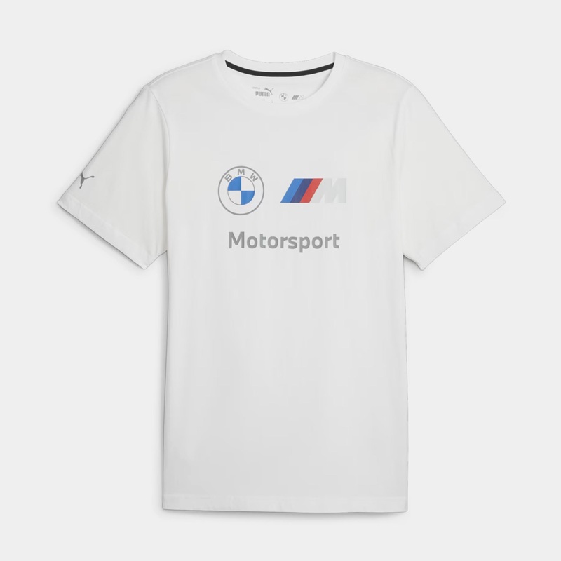 BMW M Motorsport ESS Logo Mens Short Sleeve Shirt (White)