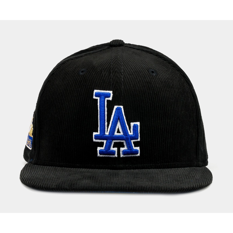 Exclusive Los Angeles Dodgers Everyday Corduroy 59Fifty Fitted Mens Hat (Black/Blue)