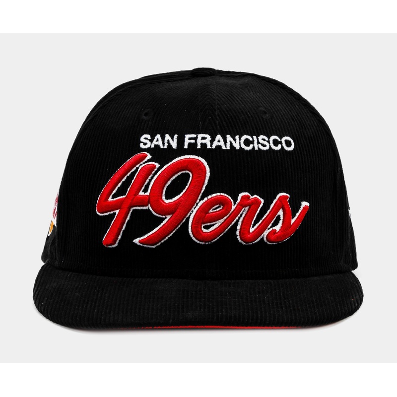 Exclusive San Francisco 49ers SBXXIX Everyday Cord 59Fifty Fitted Mens Hat (Black/Red)