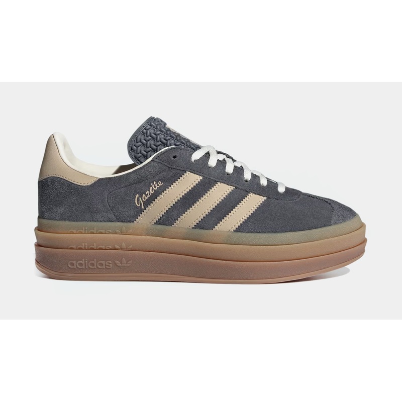 Gazelle Bold Womens Lifestyle Shoes (Grey Six/Magic Beige/Cream White)