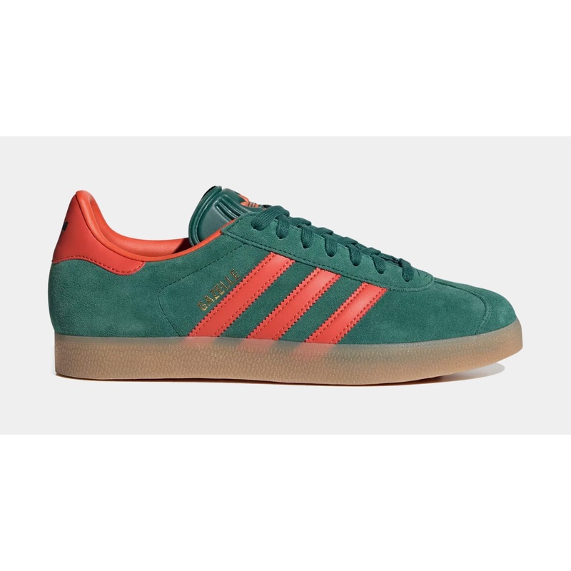 Gazelle Mens Lifestyle Shoes (Collegiate Green/Gum/Red)
