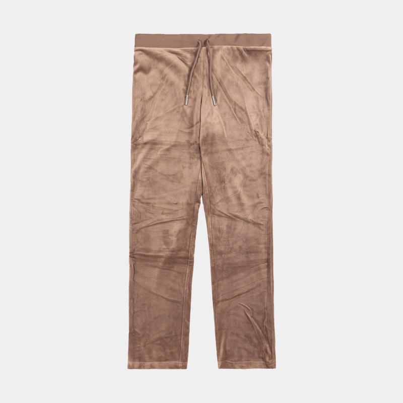 Og Big Bling Velour Womens Track Pants (Brown Sugar)