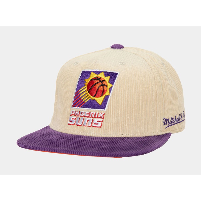 Phoenix Suns 2 Tone Team Cord Fitted Mens Hat (Neutral/Purple)