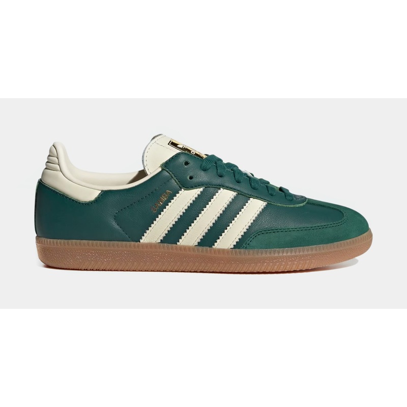 Samba OG Womens Lifestyle Shoes (Collegiate Green/Cream White/Gold Metallic)