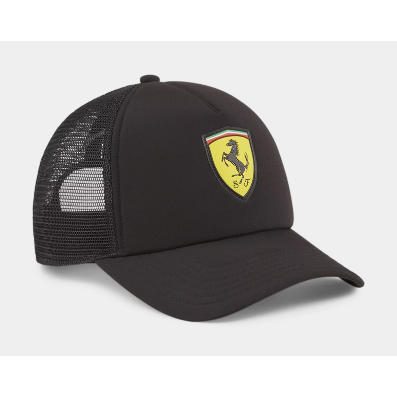 Scuderia Ferrari Race Trucker Mens Hat (Black)